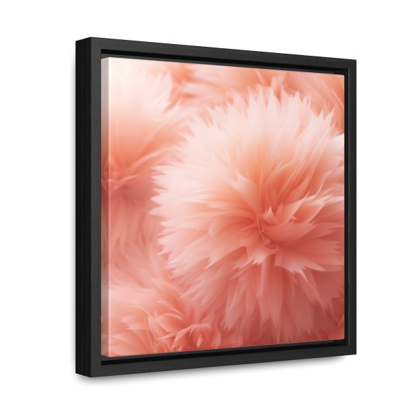 Lovely Fuzzy Buds in Peach 03 - Gallery Canvas Wraps, Square Frame - Image 17