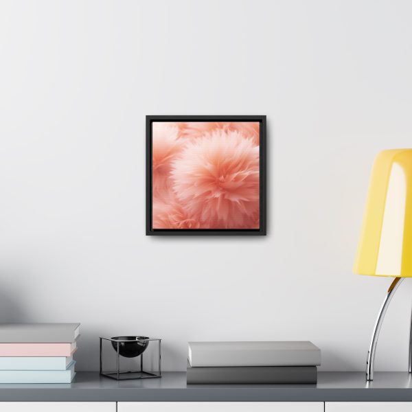 Lovely Fuzzy Buds in Peach 03 - Gallery Canvas Wraps, Square Frame - Image 19