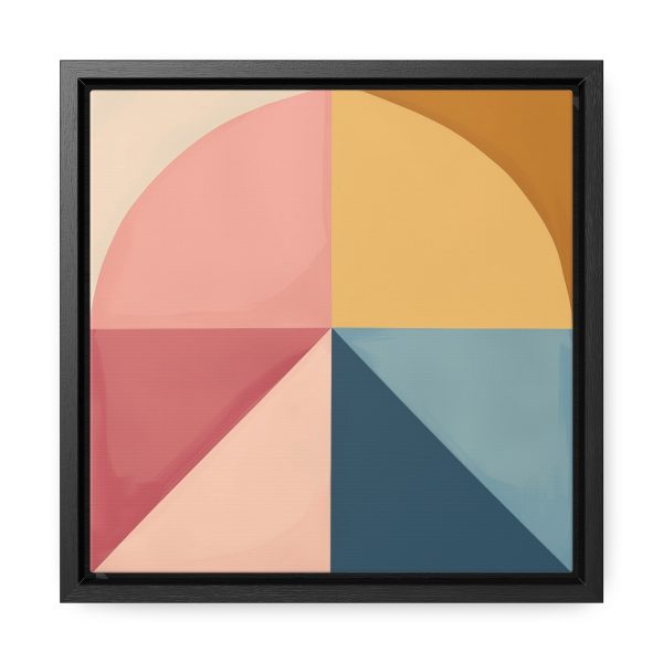 Soft Geometric Pyramid 02 - Gallery Canvas Wraps, Square Frame - Image 16