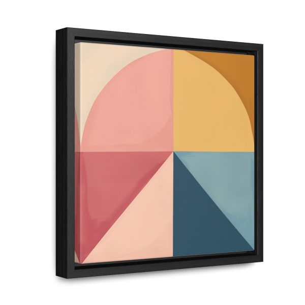 Soft Geometric Pyramid 02 - Gallery Canvas Wraps, Square Frame - Image 17