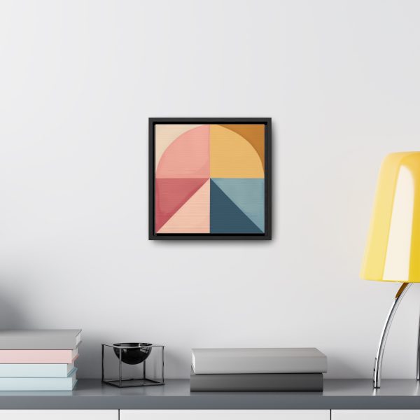 Soft Geometric Pyramid 02 - Gallery Canvas Wraps, Square Frame - Image 19