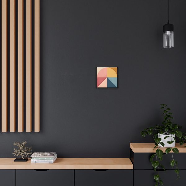 Soft Geometric Pyramid 02 - Gallery Canvas Wraps, Square Frame - Image 20