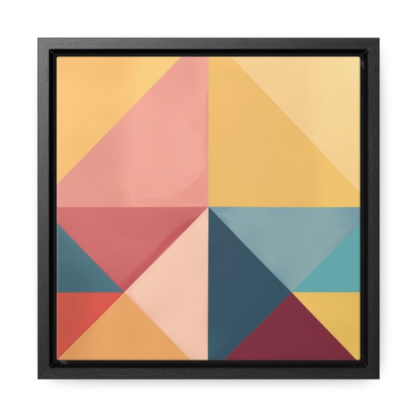 Soft Geometric Pyramid 03 - Gallery Canvas Wraps, Square Frame - Image 16