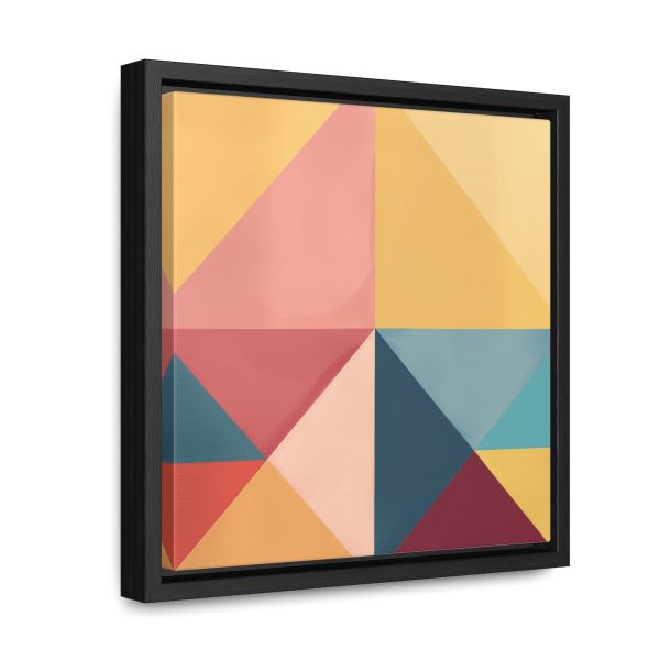 Soft Geometric Pyramid 03 - Gallery Canvas Wraps, Square Frame - Image 17