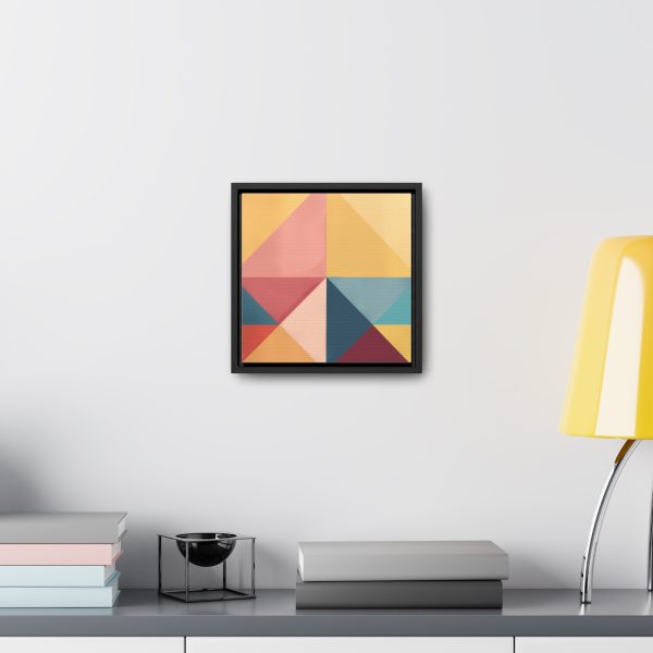 Soft Geometric Pyramid 03 - Gallery Canvas Wraps, Square Frame - Image 19