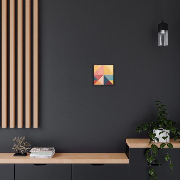 Soft Geometric Pyramid 03 - Gallery Canvas Wraps, Square Frame - Image 20