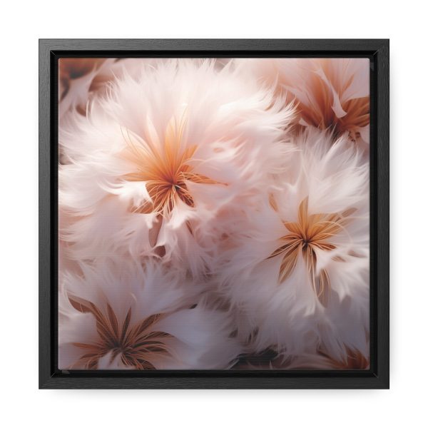 Soft Fantasy Feather Puffs - Gallery Canvas Wraps, Square Frame - Image 16