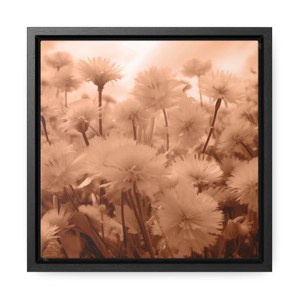 Fuzzy Dandelion Fantasy in Peach Fuzz Tone - Gallery Canvas Wraps, Square Frame - Image 16