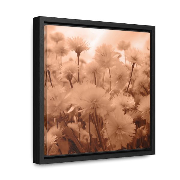 Fuzzy Dandelion Fantasy in Peach Fuzz Tone - Gallery Canvas Wraps, Square Frame - Image 17