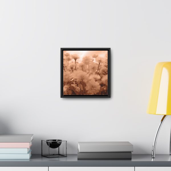 Fuzzy Dandelion Fantasy in Peach Fuzz Tone - Gallery Canvas Wraps, Square Frame - Image 19