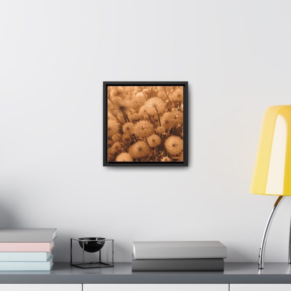 Dandelion Dream in Sunkissed Peach - Gallery Canvas Wraps, Square Frame - Image 19