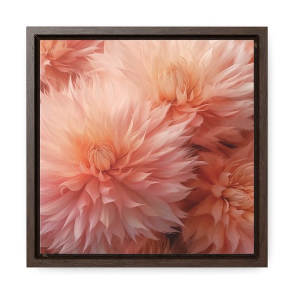 Lovely Fuzzy Buds in Peach 01 - Gallery Canvas Wraps, Square Frame - Image 21