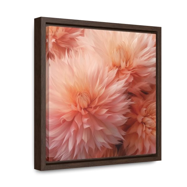 Lovely Fuzzy Buds in Peach 01 - Gallery Canvas Wraps, Square Frame - Image 22