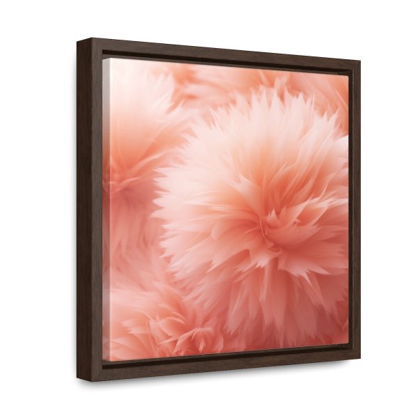 Lovely Fuzzy Buds in Peach 03 - Gallery Canvas Wraps, Square Frame - Image 22