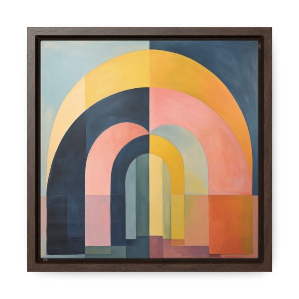 Soft Geometric Archways - Gallery Canvas Wraps, Square Frame - Image 21