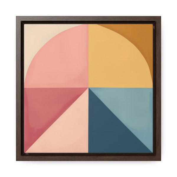 Soft Geometric Pyramid 02 - Gallery Canvas Wraps, Square Frame - Image 21