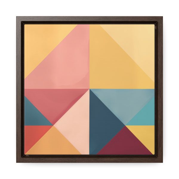 Soft Geometric Pyramid 03 - Gallery Canvas Wraps, Square Frame - Image 21