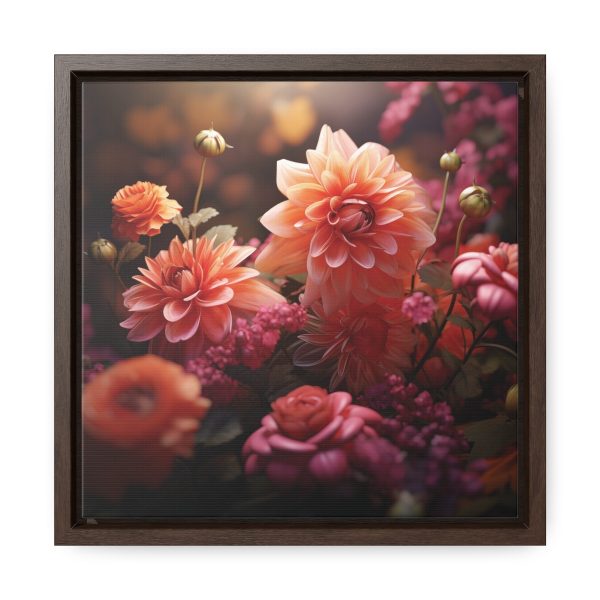 Bright Fantasy Floral 02 - Gallery Canvas Wraps, Square Frame - Image 21