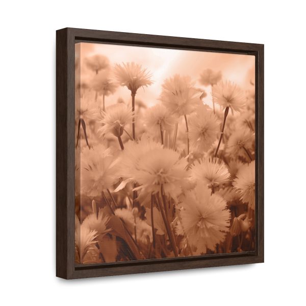 Fuzzy Dandelion Fantasy in Peach Fuzz Tone - Gallery Canvas Wraps, Square Frame - Image 22