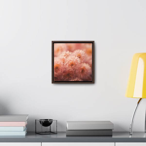 Lovely Fuzzy Fluff in Peach 02 - Gallery Canvas Wraps, Square Frame - Image 24