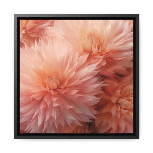 Lovely Fuzzy Buds in Peach 01 - Gallery Canvas Wraps, Square Frame - Image 26