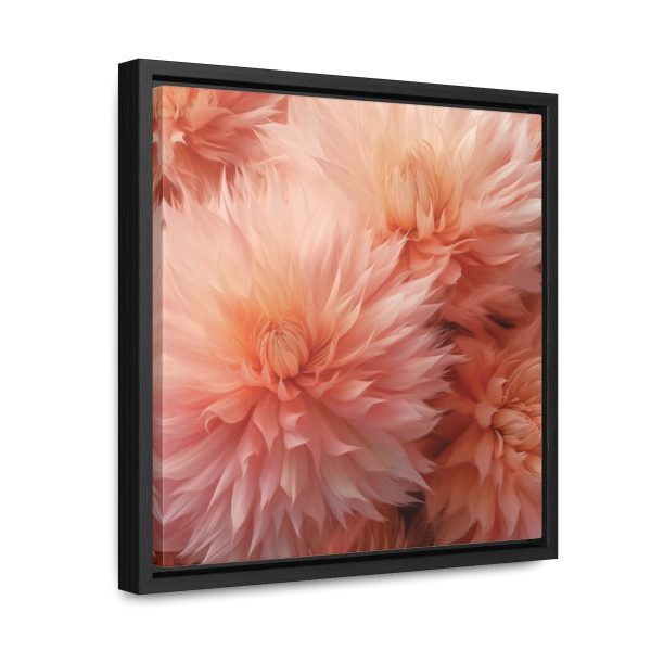 Lovely Fuzzy Buds in Peach 01 - Gallery Canvas Wraps, Square Frame - Image 27