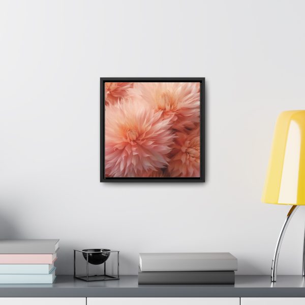 Lovely Fuzzy Buds in Peach 01 - Gallery Canvas Wraps, Square Frame - Image 29