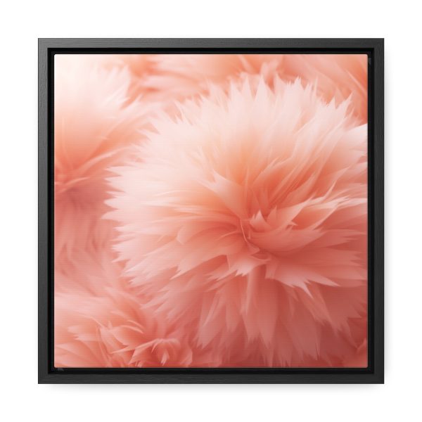 Lovely Fuzzy Buds in Peach 03 - Gallery Canvas Wraps, Square Frame - Image 26