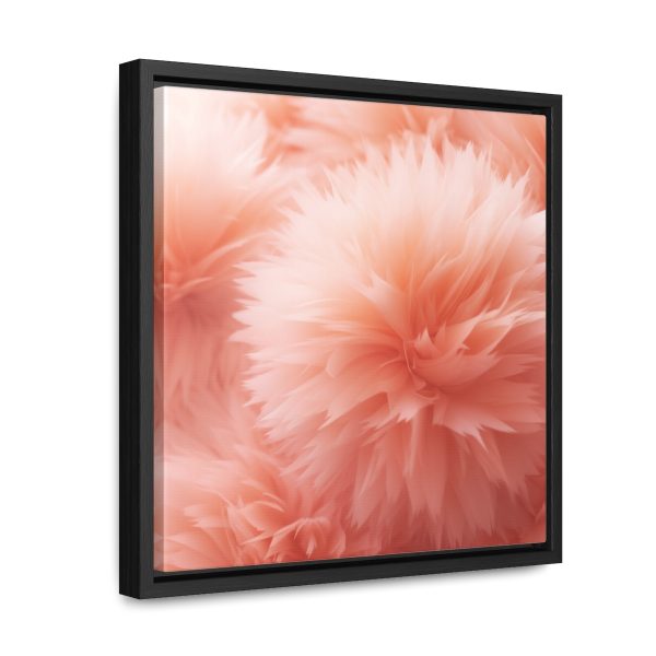 Lovely Fuzzy Buds in Peach 03 - Gallery Canvas Wraps, Square Frame - Image 27