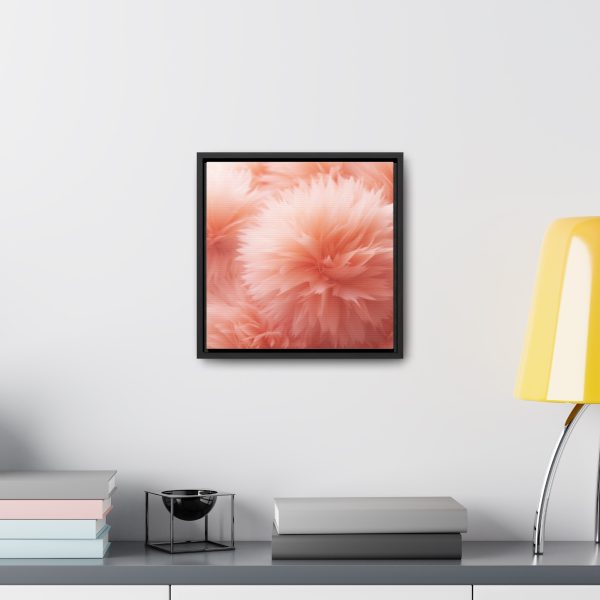 Lovely Fuzzy Buds in Peach 03 - Gallery Canvas Wraps, Square Frame - Image 29