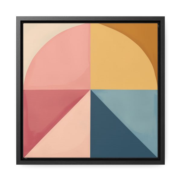 Soft Geometric Pyramid 02 - Gallery Canvas Wraps, Square Frame - Image 26