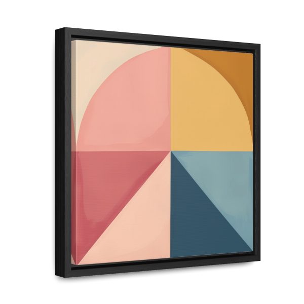 Soft Geometric Pyramid 02 - Gallery Canvas Wraps, Square Frame - Image 27