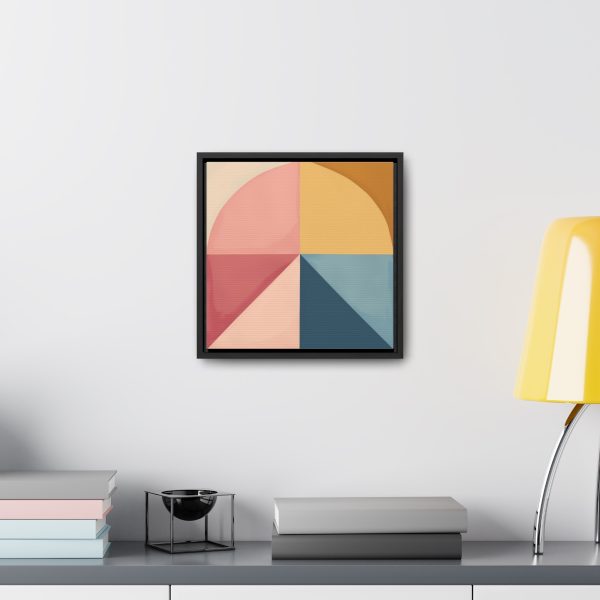 Soft Geometric Pyramid 02 - Gallery Canvas Wraps, Square Frame - Image 29