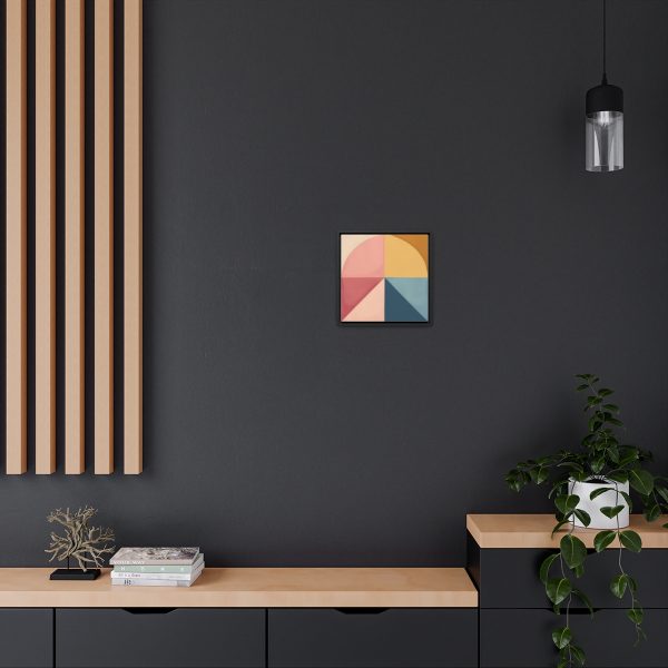 Soft Geometric Pyramid 02 - Gallery Canvas Wraps, Square Frame - Image 30