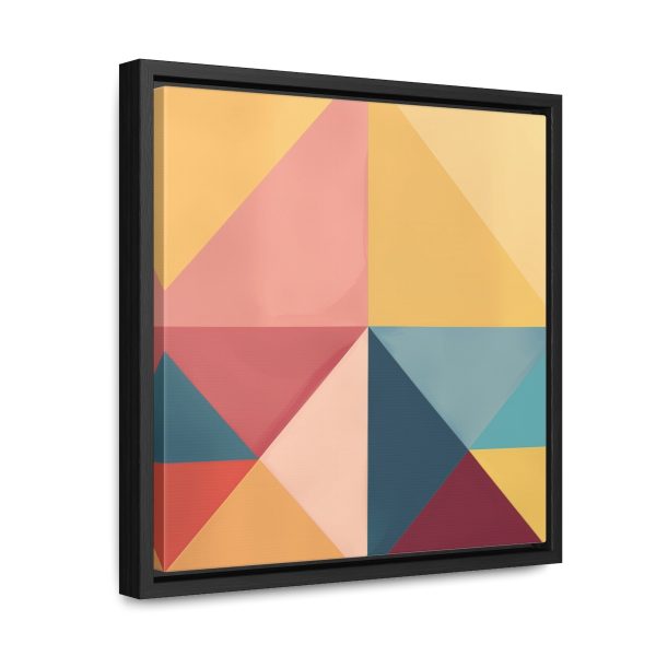 Soft Geometric Pyramid 03 - Gallery Canvas Wraps, Square Frame - Image 27