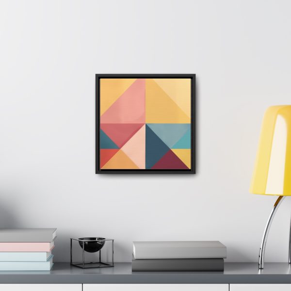 Soft Geometric Pyramid 03 - Gallery Canvas Wraps, Square Frame - Image 29