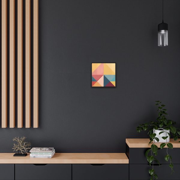 Soft Geometric Pyramid 03 - Gallery Canvas Wraps, Square Frame - Image 30