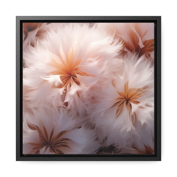 Soft Fantasy Feather Puffs - Gallery Canvas Wraps, Square Frame - Image 26