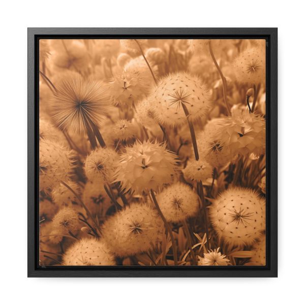 Dandelion Dream in Sunkissed Peach - Gallery Canvas Wraps, Square Frame - Image 26