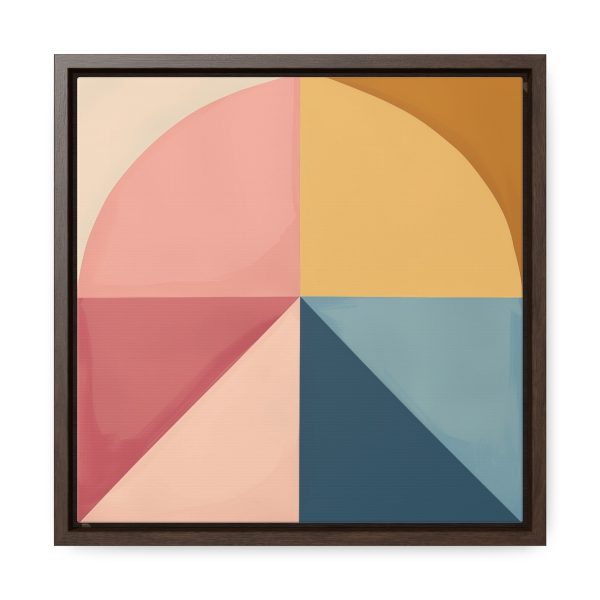 Soft Geometric Pyramid 02 - Gallery Canvas Wraps, Square Frame - Image 31