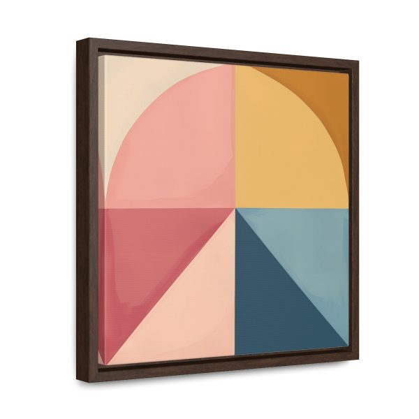 Soft Geometric Pyramid 02 - Gallery Canvas Wraps, Square Frame - Image 32