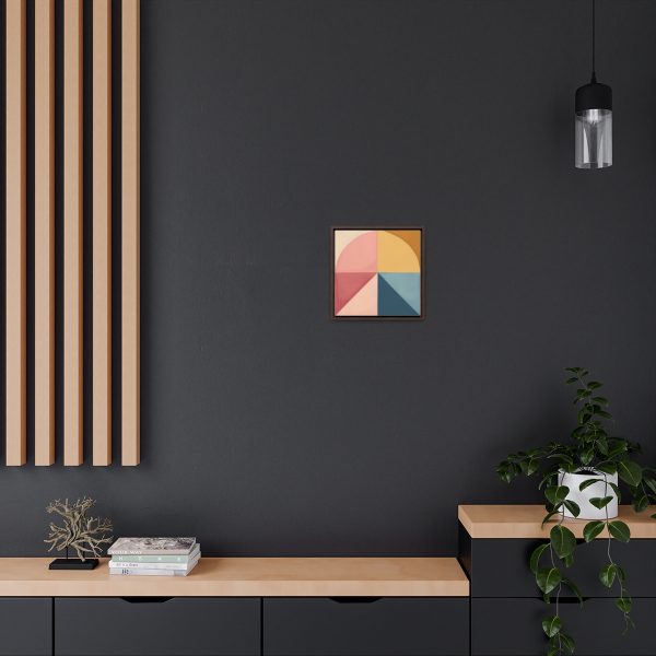 Soft Geometric Pyramid 02 - Gallery Canvas Wraps, Square Frame - Image 35