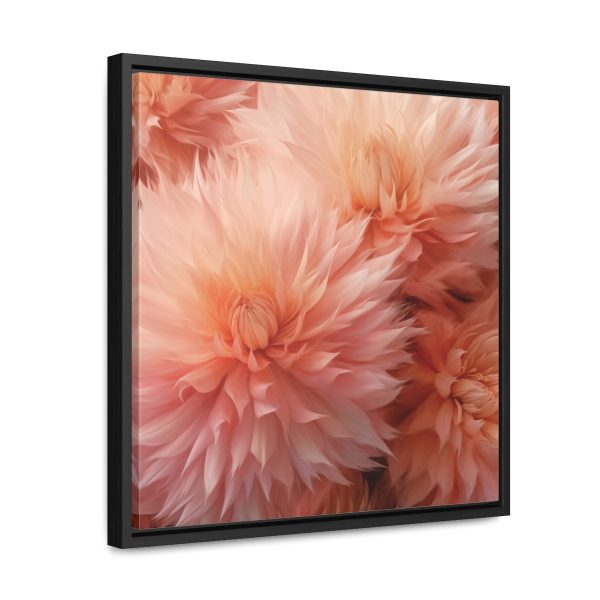 Lovely Fuzzy Buds in Peach 01 - Gallery Canvas Wraps, Square Frame - Image 37