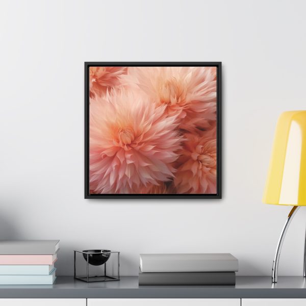 Lovely Fuzzy Buds in Peach 01 - Gallery Canvas Wraps, Square Frame - Image 39