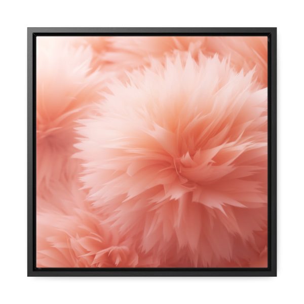 Lovely Fuzzy Buds in Peach 03 - Gallery Canvas Wraps, Square Frame - Image 36