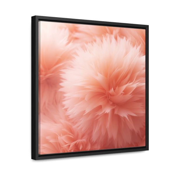 Lovely Fuzzy Buds in Peach 03 - Gallery Canvas Wraps, Square Frame - Image 37