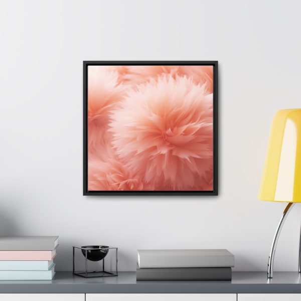 Lovely Fuzzy Buds in Peach 03 - Gallery Canvas Wraps, Square Frame - Image 39