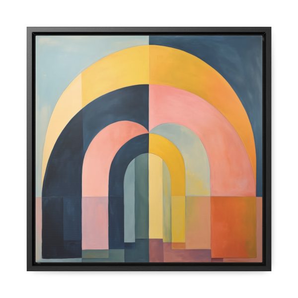 Soft Geometric Archways - Gallery Canvas Wraps, Square Frame - Image 36