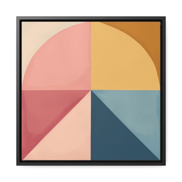 Soft Geometric Pyramid 02 - Gallery Canvas Wraps, Square Frame - Image 36