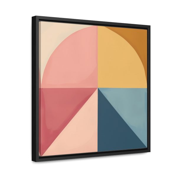 Soft Geometric Pyramid 02 - Gallery Canvas Wraps, Square Frame - Image 37